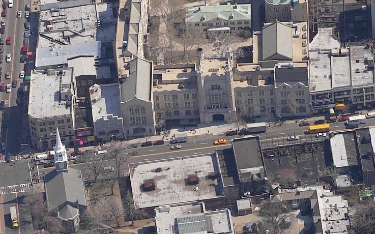 Erasmus Hall High School: Erasmus Hall High School - Flatbush av - church av -2